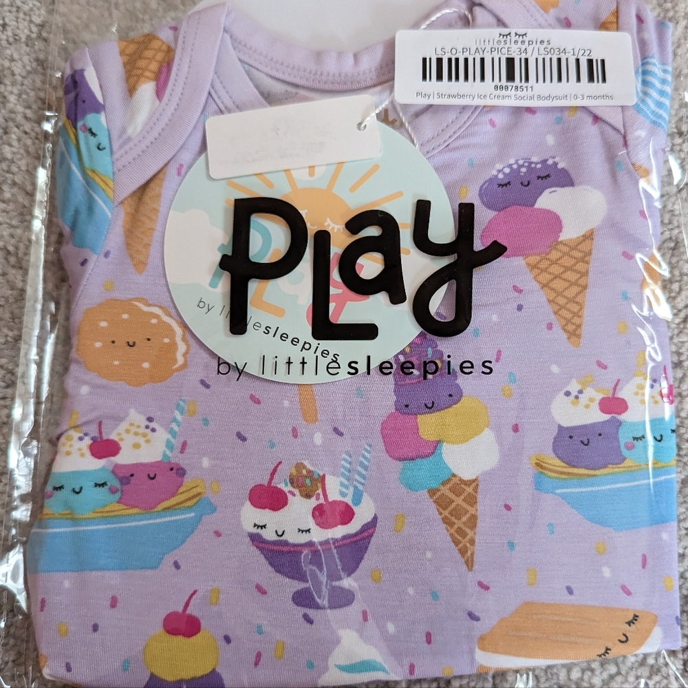 Little Sleepies 0-3mos Bodysuit